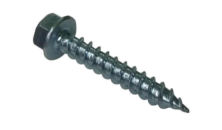 [1000 PKG] Self Piercing Screws Indented Hex Washer Head Unslotted Steel Zinc Plated 14 X 1 1/4 Top Rated