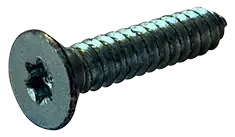 4 X 3/8" Type AB Self Tapping Sheet Metal Screws Flat Head Six Lobe Drive Steel Zinc & Bake (10000/Pkg.) Weekend Sale