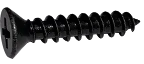 12 X 1-1/2" Type A Self Tapping Sheet Metal Screws Flat Head Phillips Drive 18/8 Stainless Steel Black Oxide (1000/Pkg.) Trending