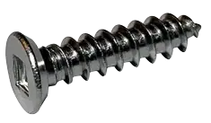 One Day Deal 8 X 3/8" Type AB Self Tapping Sheet Metal Screws Flat Undercut Head Square Drive 18/8 Stainless Steel (5000/Pkg.)