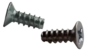 Best Choice 6 X 3/8" Type B Self Tapping Sheet Metal Screws Flat 100° Head Phillips Drive Steel Zinc & Bake (10000/Pkg.)