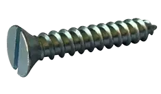Discount 10 X 3/4" Type A Self Tapping Sheet Metal Screws Flat Head Slotted Drive Steel Zinc & Bake (7000/Pkg.)