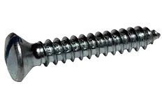 Best Price 8 X 3/4" Type A Self Tapping Sheet Metal Screws Oval Head Slotted Drive Steel Zinc & Bake (9000/Pkg.)