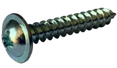 New Arrival 8 X 2" Type A Self Tapping Sheet Metal Screws Round Washer Head Phillips Drive Steel Zinc & Bake (2000/Pkg.)