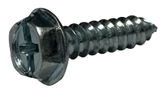 8 X 3/4" Type AB Self Tapping Sheet Metal Screws Indented Hex Washer Head Combination Drive Steel Zinc & Bake (8000/Pkg.) Best Choice