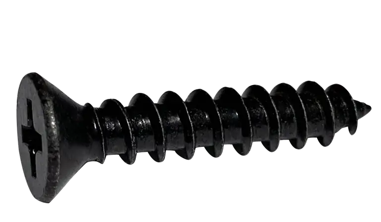 Best Choice 10 X 3/4" Type A Self Tapping Sheet Metal Screws Flat Head Phillips Drive Steel Black Zinc & Bake (8000/Pkg.)