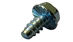 Order Now 10 X 3/4" Type A Self Tapping Sheet Metal Screws Serrated Indented Hex Washer Head Slotted Drive Steel Zinc & Bake (6000/Pkg.)