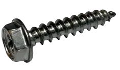 Price Cut 8 X 1" Type A Self Tapping Sheet Metal Screws Indented Hex Washer Head Phillips Drive 18/8 Stainless Steel (2500/Pkg.)