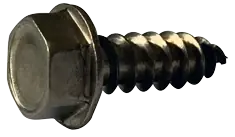 5/16 X 2-1/2" Type A Self Tapping Sheet Metal Screws Hex Washer Head Unslotted Drive 18/8 Stainless Steel (300/Pkg.) Crafted