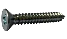 Deal 10 X 4-1/2" Type A Self Tapping Sheet Metal Screws Flat Head Phillips Drive Steel Zinc & Bake (400/Pkg.)