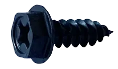 6 X 3/4" Type A Self Tapping Sheet Metal Screws Indented Hex Washer Head Phillips Drive Steel Black Oxide (10000/Pkg.) Price Drop