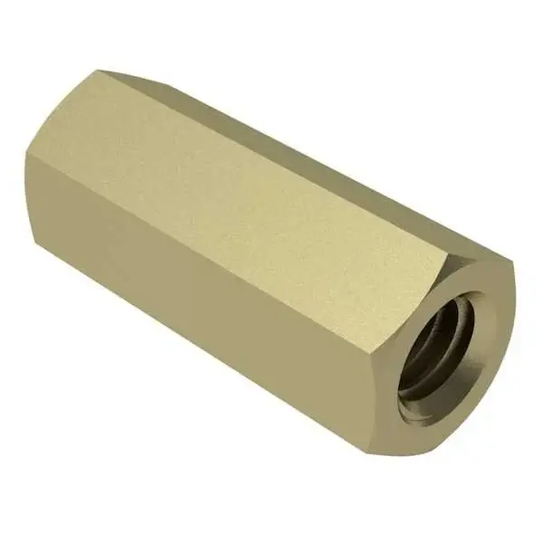 1/4" AF X 8-32 X 1" Hex Female-Female Standoffs Yellow Zinc Steel (250 / Pkg.) Limited Offer