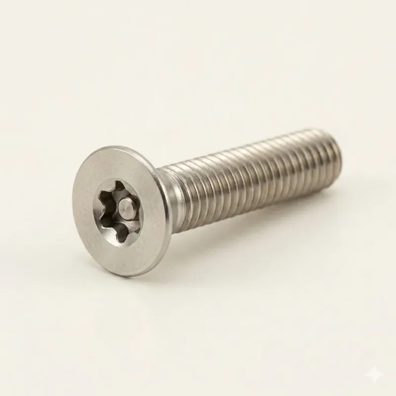 Big Sale 12-24 X 5/8" Tamper Resistant Machine Screws Flat Undercut Head Pin-In Six Lobe Drive Alloy Steel Zinc Plated (100 / Pkg.)