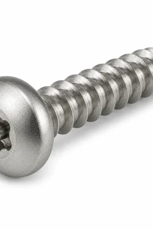 Super Sale 6 X 5/8" Tamper Resistant Sheet Metal Screws Button Head Pin-In Six Lobe Drive 18/8 Stainless Steel (100 / Pkg.)
