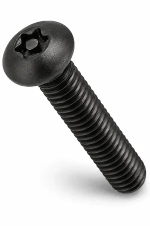 Same Day Shipping 6-32 X 5/8" Tamper Resistant Machine Screws Button Head Pin-In Six Lobe Drive Alloy Steel Black Oxide (100 / Pkg.)