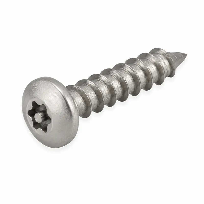 1/4" X 2-1/4" Tamper Resistant Masonry Screws Button Head Pin-In Six Lobe Drive Steel Silver Guard (100 / Pkg.) Best Choice