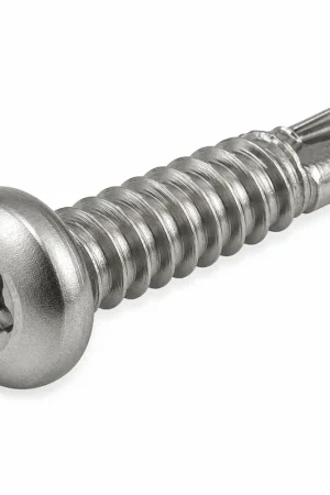 Weekend Sale 10 X 1-1/2" Tamper Resistant Self-Drilling Screws Pan Head Pin-In Six Lobe Drive (T25) 410 Stainless Steel (100 / Pkg.)