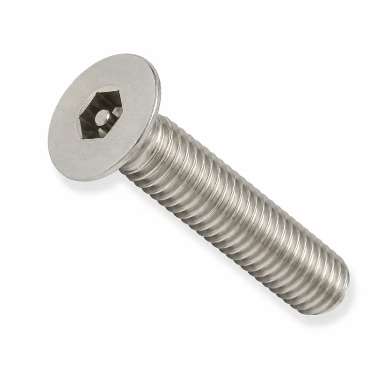 Popular 10-24 X 3/8" Tamper Resistant Machine Screws Flat Head Pin-In Hex Socket Drive 18/8 Stainless Steel (100 / Pkg.)