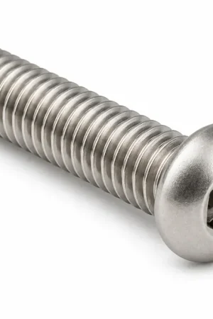 Secure Checkout 3/8-16 X 2-1/2" Tamper Resistant Machine Screws Button Head Pin-In Hex Socket Drive 18/8 Stainless Steel (100 / Pkg.)