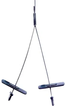 Gripple HangPro Y-Fit No. 2 30 Ft Length Y-Fit 5/16" Toggle End 460mm Arm 120 lb SWL YHP2-TG-30FT-460MM (10/Pkg.) Next Day Delivery