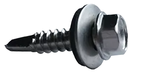 1/4"-14 X 3/4" Self-Drilling Screws Indented Hex Washer Head Bonded EPDM Washer 18/8 Stainless Steel (500/Pkg.) Factory Price