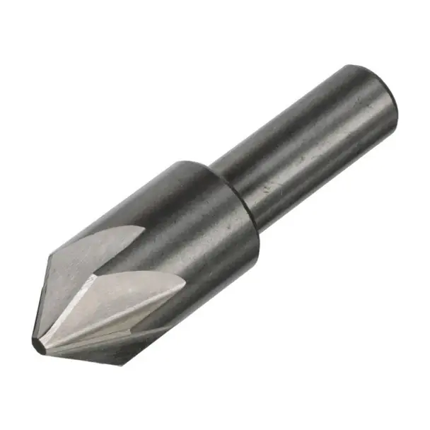 Must Have 3/8"-120 Degree 6 Flute Chatterless Countersink HSS 1/4" Round Shank DEWCHAT3/8-120