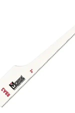 3" 1/2" 18 TPI Air Saw Blade Bi-Metal .025" Thick (5 / Pkg.) MK Morse RBA318T05 Place Order
