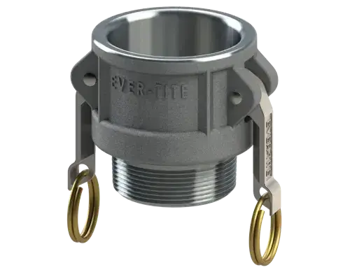Fresh Stock 6" Type B Cam & Groove Coupler x Male NPT Ever-Tite Aluminum