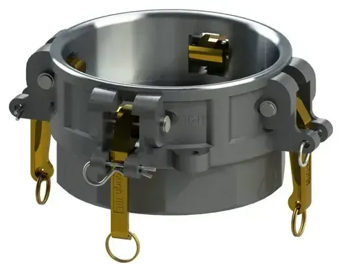 8" Type D Cam & Groove Coupler x Female NPT Tough-Tite Aluminum Price Cut