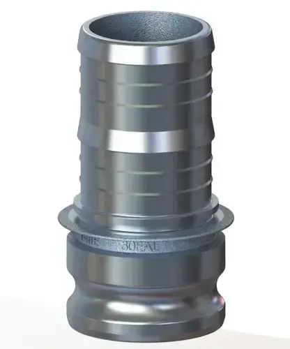 Fresh Stock 3" Type E Cam & Groove Adapter x Hose Shank U-Tite Aluminum
