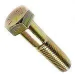 3/8-16 X 2-1/2" Hex Head Cap Screws USA Made Grade L9 Alloy Steel Yellow Zinc Partially Threaded (50 / Pkg.) Premium