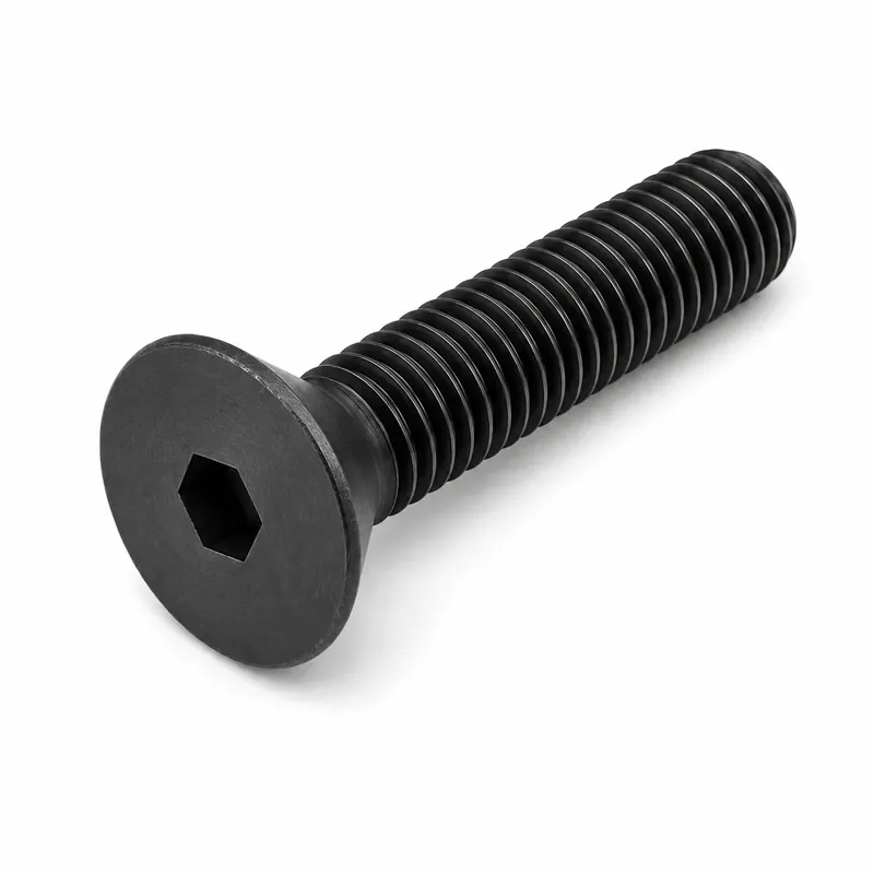 3/8-16 X 1-3/8" Socket Cap Screws Flat Head Hex Socket Drive Fully Threaded Alloy Steel Thermal Black Oxide (100 / Pkg.) Markdown