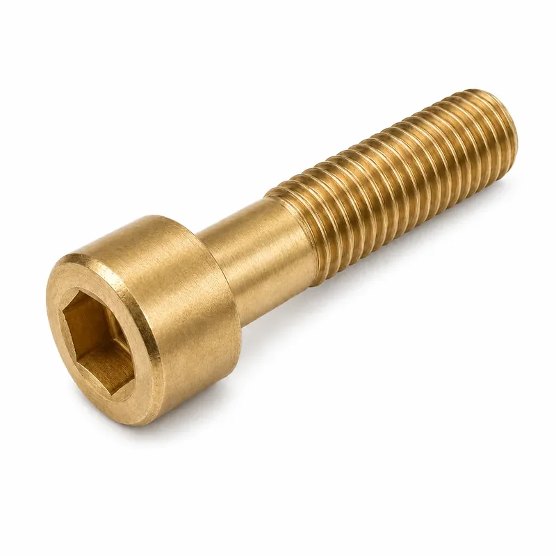 Best Choice 1-8 X 7" Socket Cap Screws Hex Socket Drive USA Made Partially Threaded Brass (10 / Pkg.)