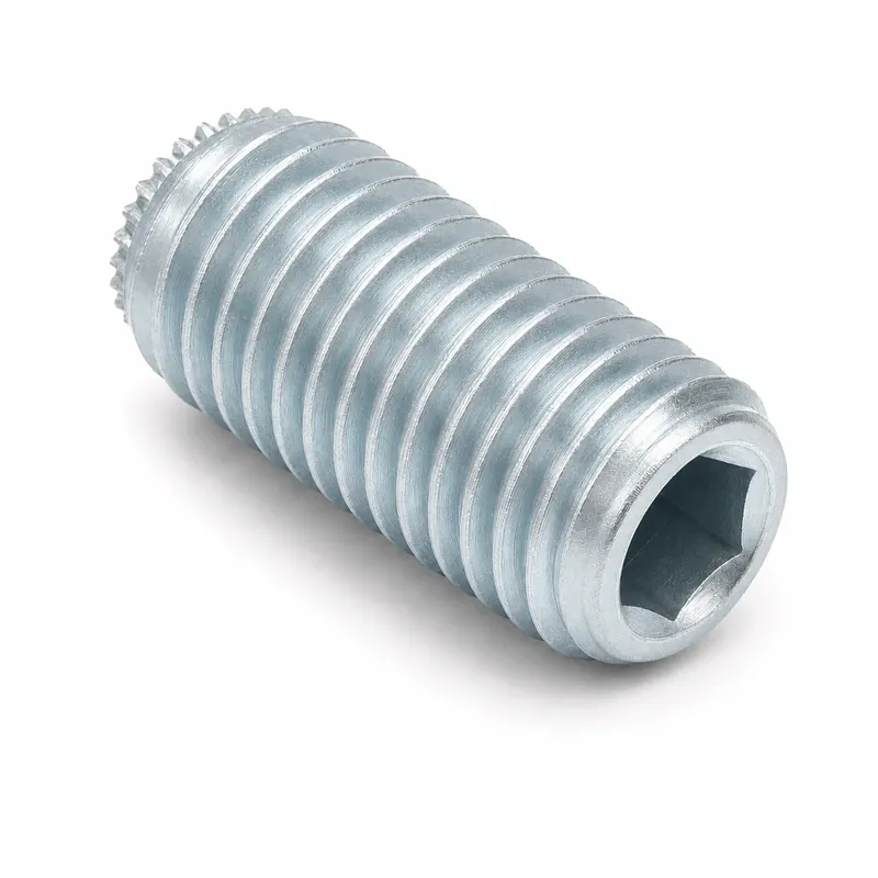 While Supplies Last 5/16-18 X 5/16" Knurled Cup Point Socket Set Screws Alloy Steel Zinc Plated (50 / Pkg.)