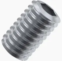 M8 X 20mm Flat Point Socket Set Screws 18/8 Stainless Steel (100 / Pkg.) Authentic