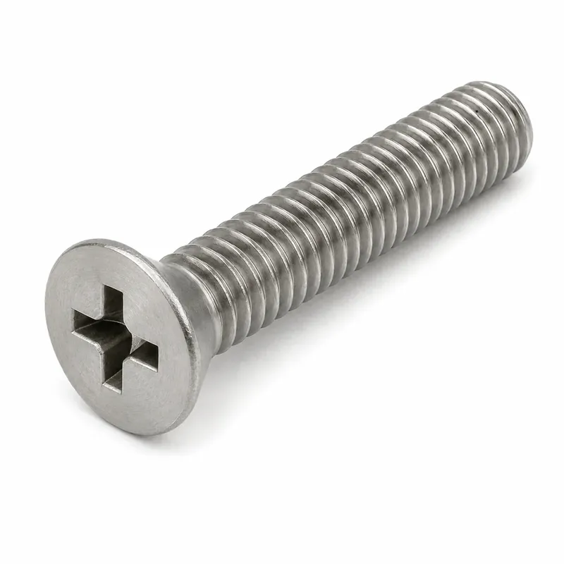 Premium 6-32 X 5/8" Flat Head Machine Screws Phillips Drive Plain Steel (1000 / Pkg.)