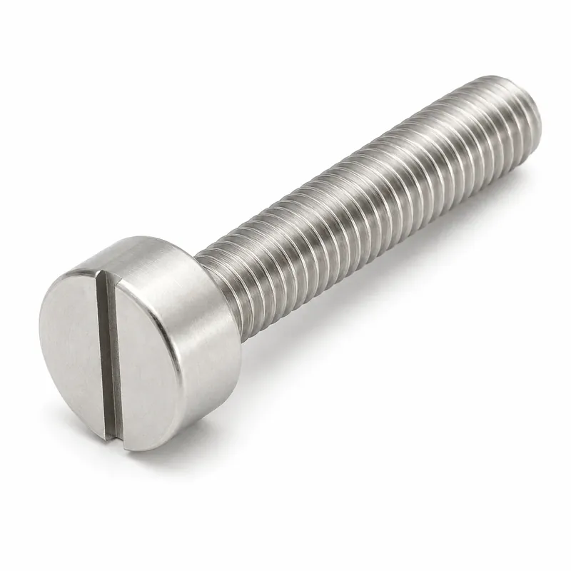 Get Yours M5-0.8 X 40mm Cheese Head Machine Screws Slotted Drive 18/8 Stainless Steel (100 / Pkg.)