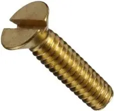 Shop Now 8-32 X 3" Flat Head Machine Screws Slotted Drive Brass (200 / Pkg.)