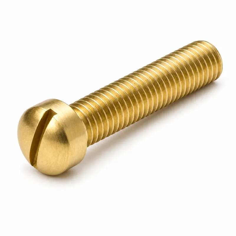 6-32 X 1/4" Fillister Head Machine Screws Slotted Drive Brass (200 / Pkg.) Discount