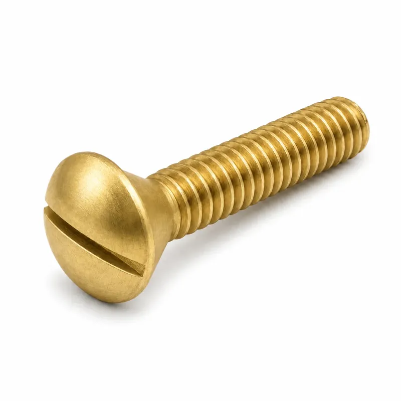 Last Chance 6-32 X 5/8" Oval Head Machine Screws Slotted Drive Brass (200 / Pkg.)