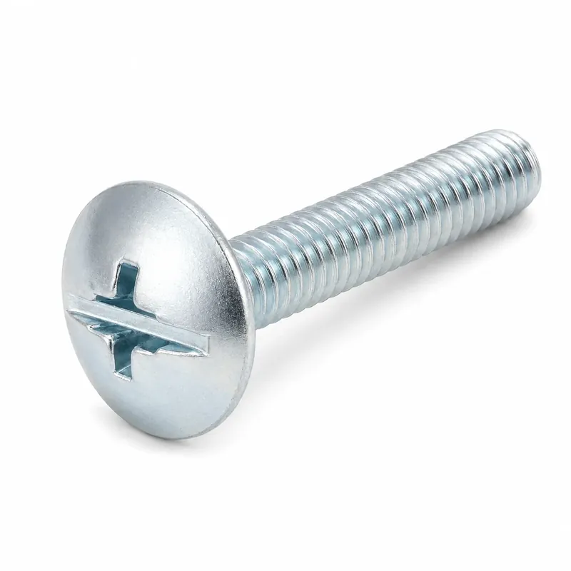 5/16-18 X 6" Truss Head Machine Screws Combination Drive Steel Zinc Plated (100 / Pkg.) Professional Grade
