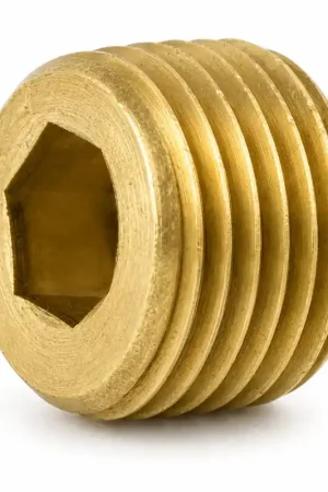 HOLO-KROME 11102 1/8"-27 PTF Flush Socket Pressure Plugs 7/8" Taper Brass (100 / Pkg.) Don't Miss Out
