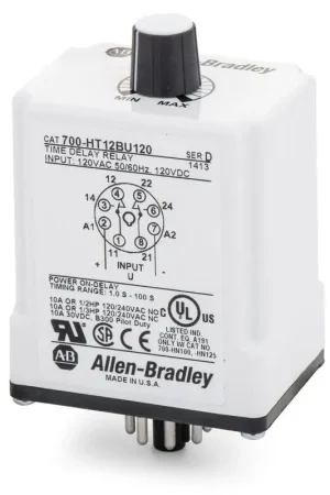 Allen-Bradley 700-HT12BU120 Tube Base Timing Relay Professional Grade