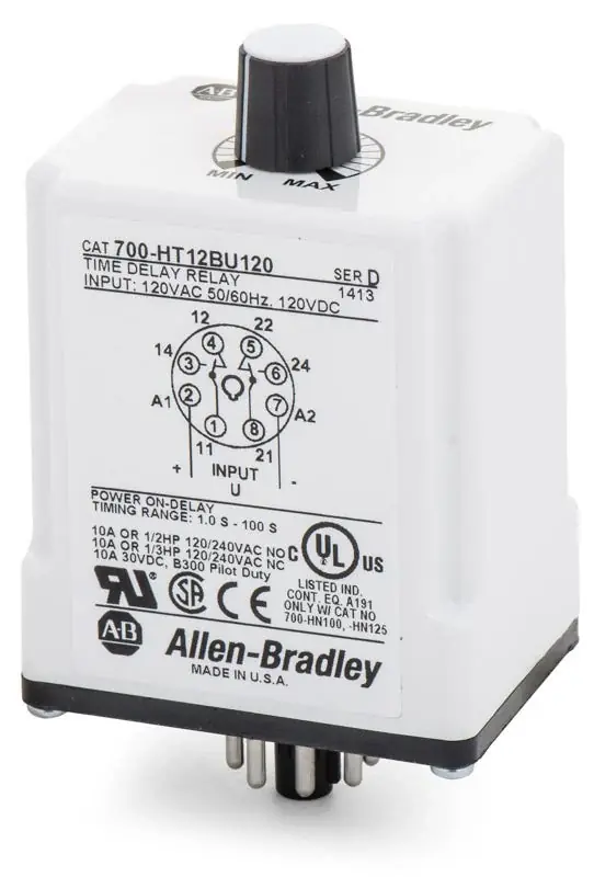 Allen-Bradley 700-HT12BU120 Tube Base Timing Relay Professional Grade