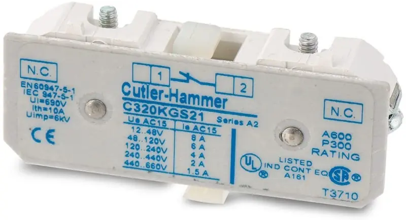 Eaton/Cutler-Hammer C320KGS21 Auxiliary Contact Block Must Have
