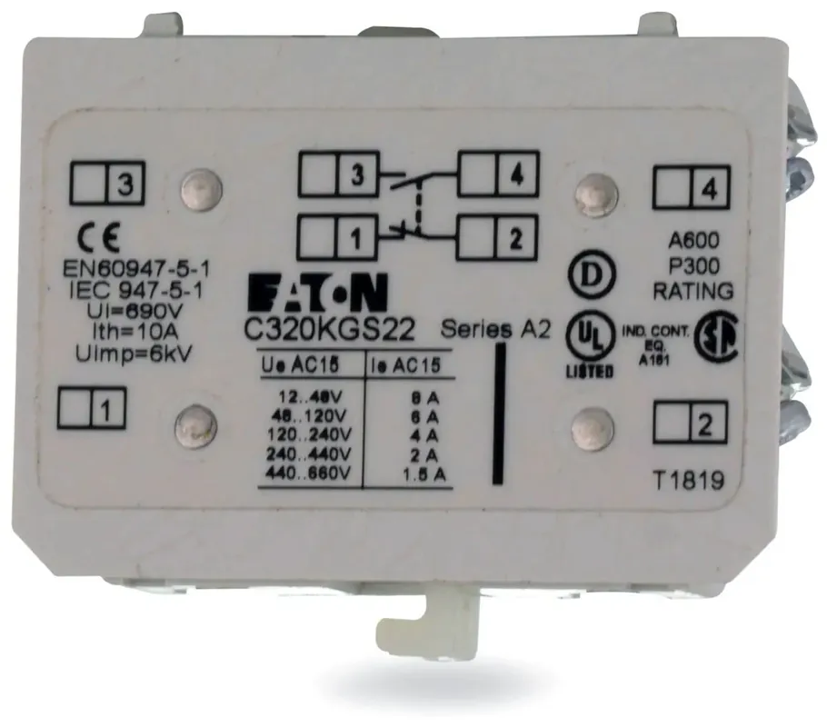 Eaton C320KGS22 Auxiliary Contact Fresh Stock