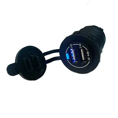 A8-USB2-1-BN-4.8A Switch Components – USB-A Dual Port 2.4A+2.4A Independent Place Order