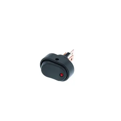 Limited Offer RD2-1A-DC-1-RL Switch Components – Oval Rocker 3P SPST OFF-ON Red LED