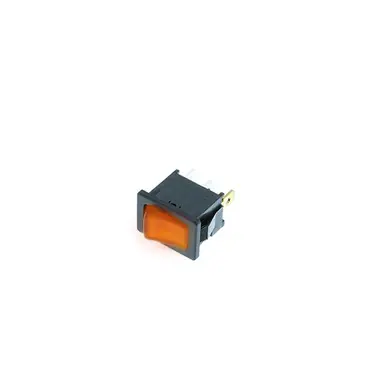 RF1-1A-DC-2-AL Switch Components - Mini Rocker - 3P SPST OFF-ON, Amber LED Next Day Delivery