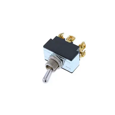 TB1-2H-DC-6 Switch Components - Toggle - 6P DPDT ON-OFF-(ON), Screw Next Day Delivery